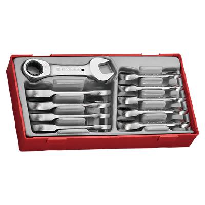 U-ringspärrnyckelsats stubby (10-delad) Teng Tools TT6010MRS